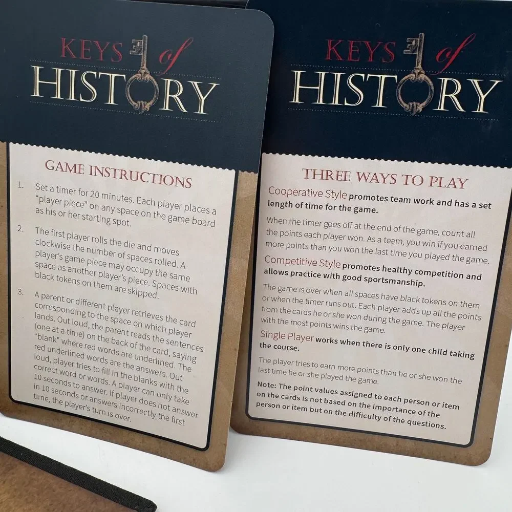 Keys Of History Year 1 History Course Educational Game The Good & The Beautiful